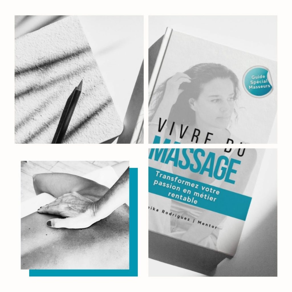 Livre pour masseurs Vivre du Massage, un guide pratique avec conseils, outils et retours d’expérience de terrain