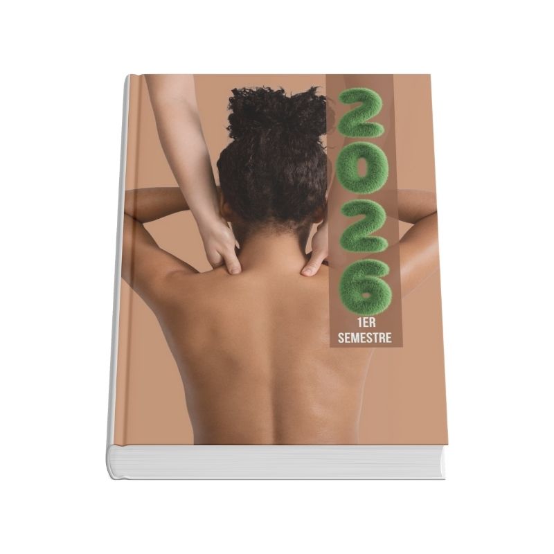 Agenda 2026 1er semestre version corps conçu par Zuleika Rodriguez autrice pour les professionnels du bien-être et du massage.