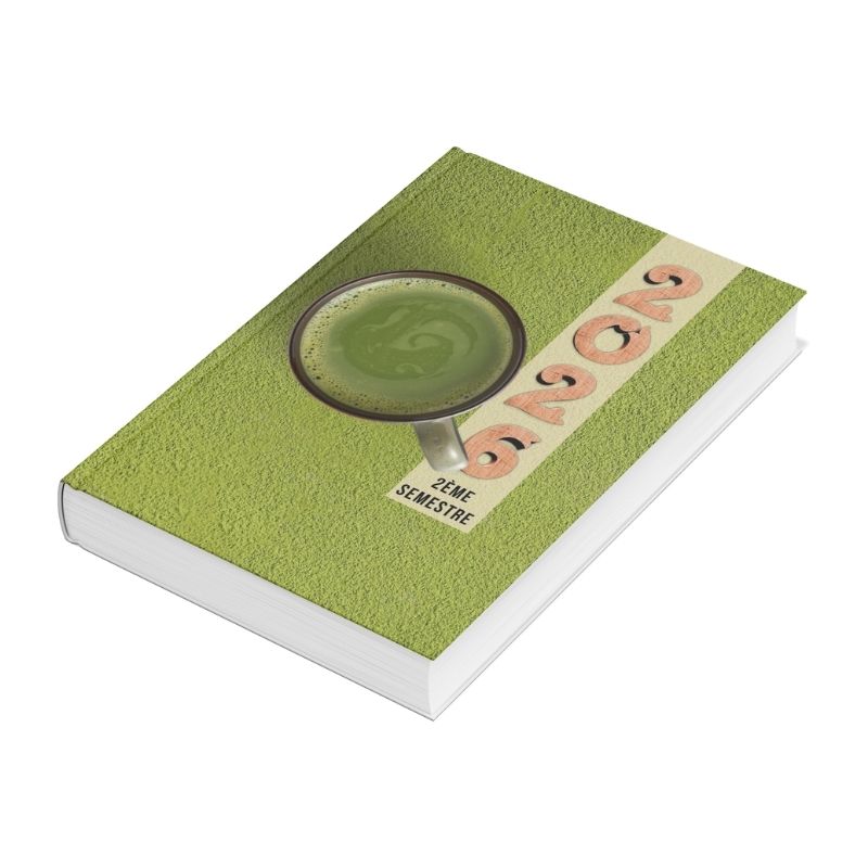 Agenda 2026 2eme semestre version matcha conçu par Zuleika Rodriguez autrice pour les professionnels du bien-être.